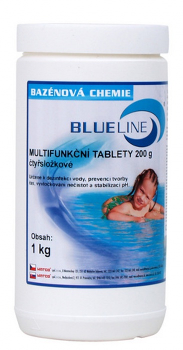 508601 - štvorzložkové multifunkčné tablety BLUE LINE