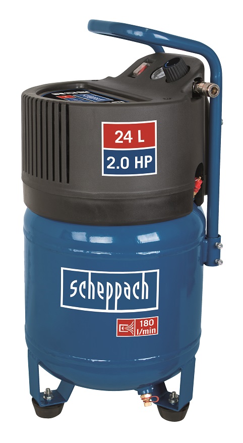 Scheppach  HC 24 V bezolejový vertikálny kompresor